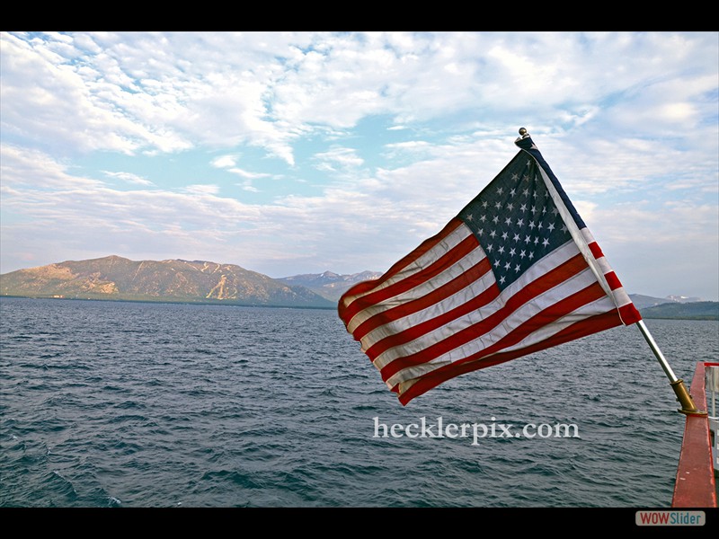 Flag over Tahoe