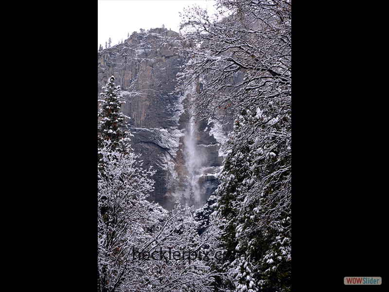Yosemite Falls Frozen